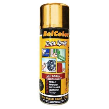 Imagem de Tinta Spray Metálica Ouro 400ml Beltools