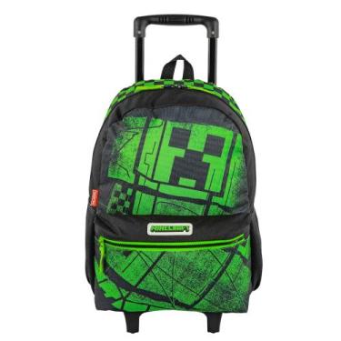 Imagem de Mochila Minecraft Acid com rodas Infantil GSestini Meninos