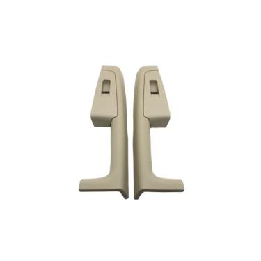 Imagem de Maçaneta da porta traseira dianteira do carro Apoio de braço Interruptor da estrutura do painel de controle Substituição da guarnição Compatível com Skoda Superb 2008-2013 3TD867157(Rear 2PCS-Beige)