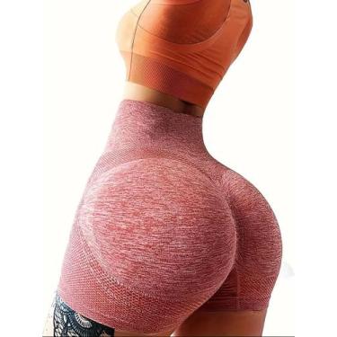 Imagem de Short Academia Feminino Empina Bumbum Rosa - Body Fitness