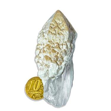Imagem de Ponta Cristal Bruto Quartzo Vela Natural Tipo A 70 a 80 mm 69 g - Cris