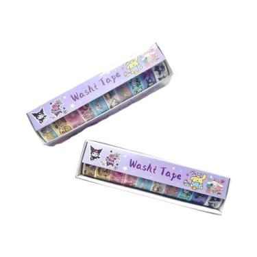 Imagem de Adesivos De Washi Tape Kawaii Sanrio Kuromi My Melody, Estilo Estético