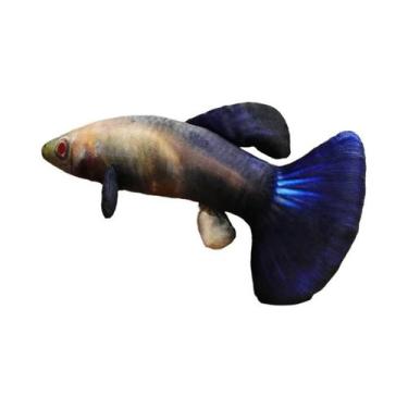 Imagem de Brinquedo De Pelúcia Simulado De Guppy Vivid De 40/60CM, Boneco De Pei