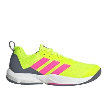 Imagem de adidas Tênis de treinamento feminino Rapidmove 2, Limão lúcido/rosa lúcido/ônix, 35