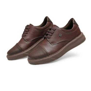 Imagem de Tenis Infantil Menino Sapatenis Casual Confortavel Leve Almofadado Com Espuma de PU Escola Passeio-Masculino