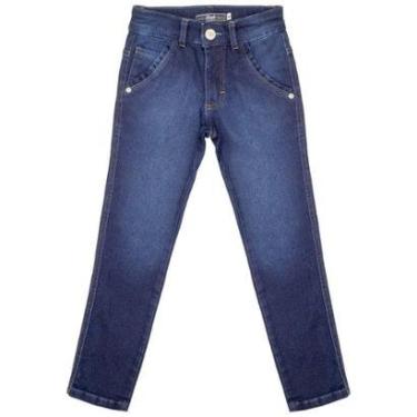 Imagem de Calça Juvenil Look Jeans Skinny Moletom Jeans - UNICA - 10-Masculino