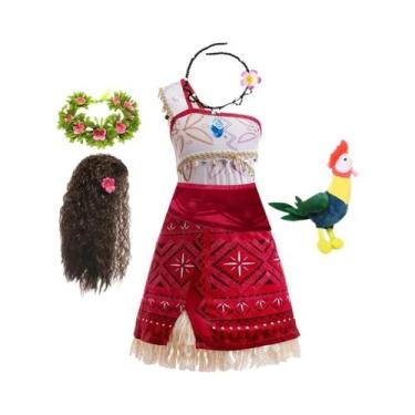 Imagem de Fantasia De Princesa Moana 2 Para Meninas, Vestido Para Festa De Hallo