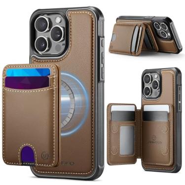 Imagem de owlhold Capa carteira para iPhone 13 Pro, compatível com MagSafe e bloqueio de RFID 2 em 1, capa dobrável dobrável, estilo de suporte de couro PU removível, capa de telefone para iPhone 13 Pro