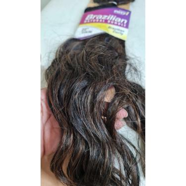 Imagem de Mega hair tela idêntico humano fibra futura ondulado longo