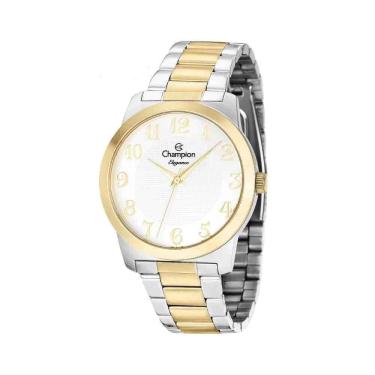 Imagem de Relógio Feminino Prata Dourado Champion Lançamento