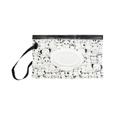 Imagem de Estojo De Lenços Umedecidos Para Bebê Com Tampa Flip Em EVA, Refilável