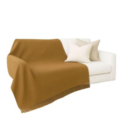 Imagem de Manta Para Sofá Luxo Gigante 2,10 x 1,20 m Tipo Capa De Sofá Protetora (Marrom Claro)