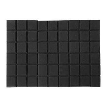 Imagem de Cosiki 6pcs Painéis de Espuma Acústica de 12x12x2 Polegadas, Espuma de Isolamento Acústico Com Superfície Em Formato Quadrado, Painéis de Redução de Ruído para Estúdio, KTV, Transmissão, Home (6
