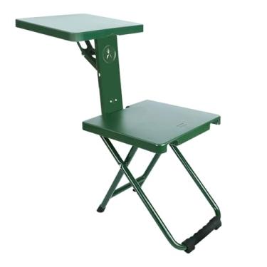 Imagem de LizhSynergy Cadeira dobrável portátil com mesa, cadeira e mesa conversíveis 3 em 1, assento leve para acampamento ao ar livre