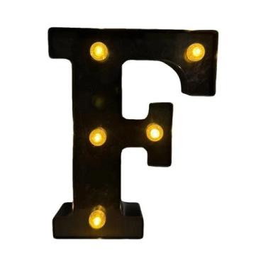 Imagem de Letras E Números De LED Pretos Iluminados Para Decoração De Casa, Bar,