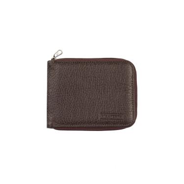 Imagem de Carteira masculina de couro floater com zíper Ryan 9,5x12cm