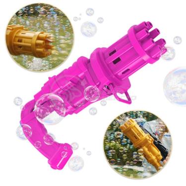 Imagem de Máquina Elétrica Tiktok Lança Bolhas Rosa