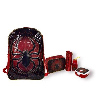 Imagem de Mochila Escolar + Kit Lancheira e Estojo Spiderman Winth BPD20946-Unissex