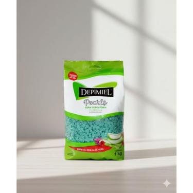 Imagem de Cera Depilatória Depimiel Vegetal Aloe Vera Espanhol 1kg 1 Unidade