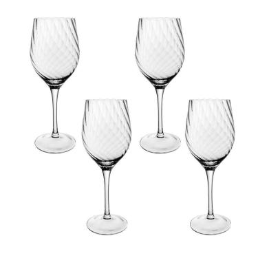 Imagem de Jogo De Taças Copa E Cia 4 Peças Jill 385 Ml Em Vidro Incolor