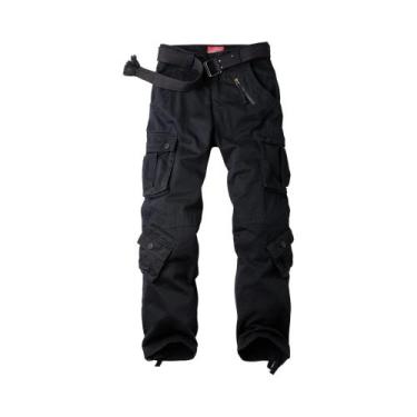Imagem de Akarmy-calça cargo casual para homens, estilo militar, camo, camo, com