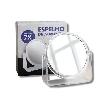 Imagem de Espelho de Aumento 7x com Suporte Mesa