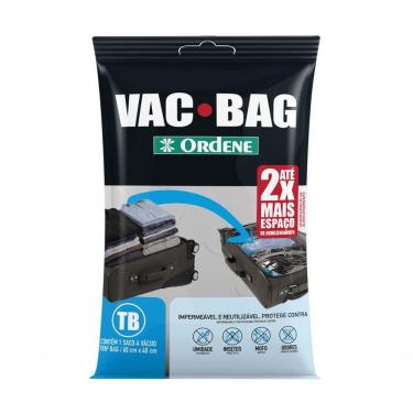 Imagem de Saco A Vácuo Organizador Trip Bag Para Viagem Transparente 60x40cm Vac Bag Ordene