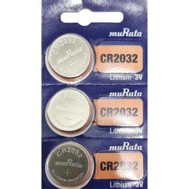 Imagem de Bateria Pilha Cr2032 Lithium Murata Sony com 3 Unidades