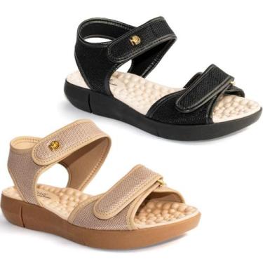 Imagem de Sandália Modare Ortopédica Feminino Conforto Leve, Preto, 37