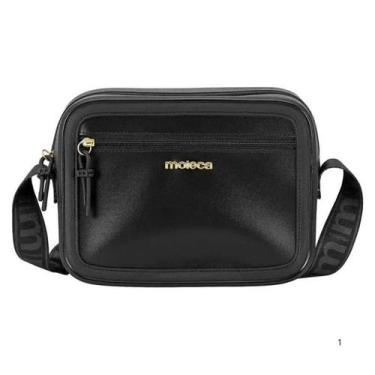 Imagem de Bolsa Moleca Tira Colo Casual Feminina Preto, UN, Preto, Preto, Cinza