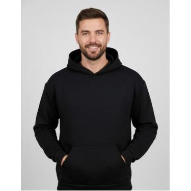 Imagem de Moletom Canguru Flanelado Com Capuz Unissex 100% Algodão - Luh Godinho