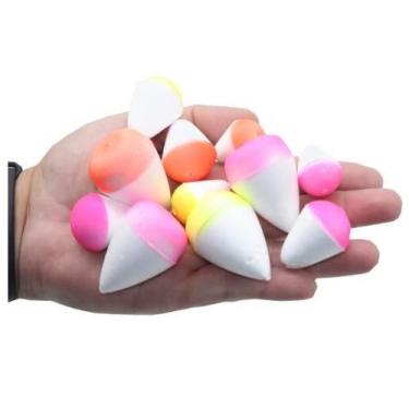 Imagem de Kit 50 Boia Pesca Lambari Feita Em Isopor Tilapia N4/5/6/7/8 - Shopdap