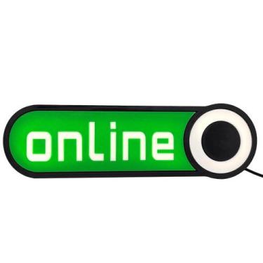 Imagem de Luminária Online Led Abajur On-Line Mesa 3D 25,5Cm Com Fonte - Pupa 3D