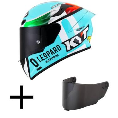 Imagem de Capacete KYT TT Course Dennis Foggia Réplica Mais Viseira Fumê