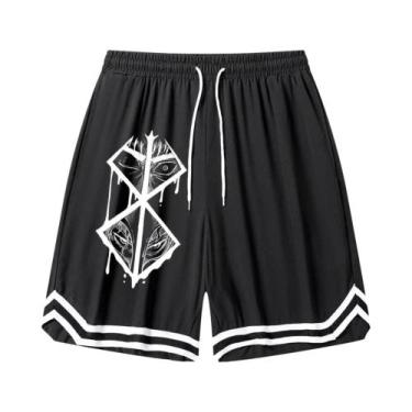 Imagem de Shorts De Treino De Basquete Masculinos De Secagem Rápida E Respirávei