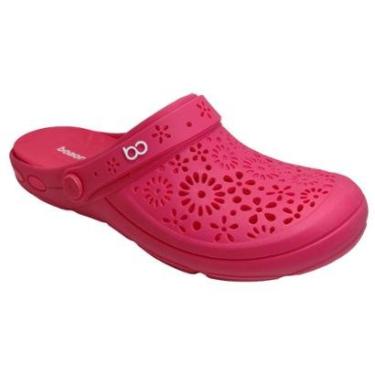 Imagem de Sandália Babuche Casual Feminina Floral Borracha Conforto Boaonda 1317-123-Feminino