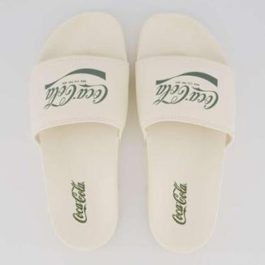 Imagem de Chinelo Slide Coca Cola Leeds Branco-Unissex
