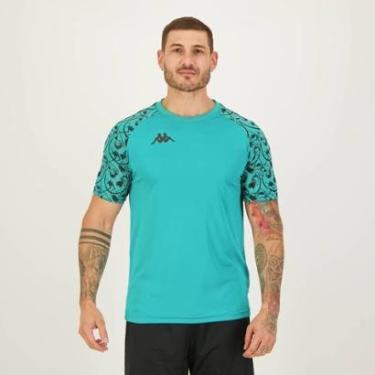Imagem de Camisa Kappa Vatare Verde Água-Masculino