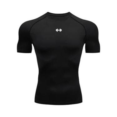 Imagem de Camiseta De Compressão Masculina De Secagem Rápida Para Verão, Corrida
