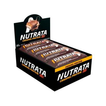 Imagem de Barra de Proteína Nutrata Caramel Protein 45g 12 Unidades, Caramelo, A