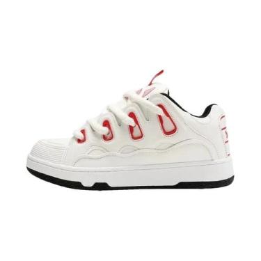 Imagem de Tênis Unissex Retrô Para Skate, Calçados Vulcanizados Esportivos - Qaa