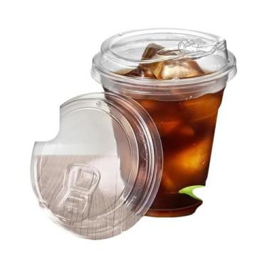 Imagem de Copo Plástico Descartável Transparente, À Prova De Vazamentos E Quebra