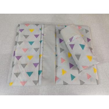 Imagem de Jogo De Lençol Queen Com Elastico Estampado - Lu Enxovais, Listrado