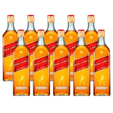Imagem de Whisky Johnnie Walker Red Label 1 Litro 10 Unidades