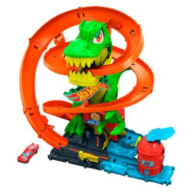 Imagem de Pista Hot Wheels T-Rex x Quartel City Mattel