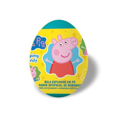 Imagem de BALA EM PO COM OVO SURPRESA GOPLAY PEPPA PIG SABOR MORANGO SEM AÇÚCAR