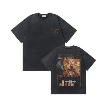 Imagem de Camiseta Masculina Oversized Vintage Kanye West Com Estampa De Urso De