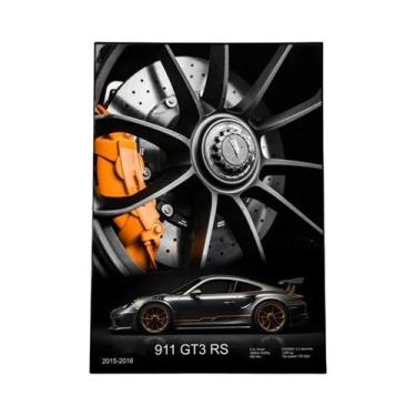 Imagem de Pôster De Carro Esportivo Luxuoso 911 GT3 RS, Impressão Em Tela Com Ro