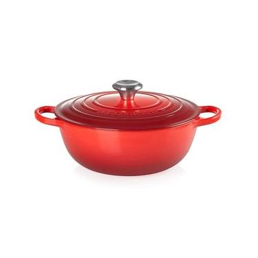 Imagem de PANELA MARMITA LE CREUSET 26CM SIGNATURE FERRO ESMALTADO VERMELHO 21114260600430