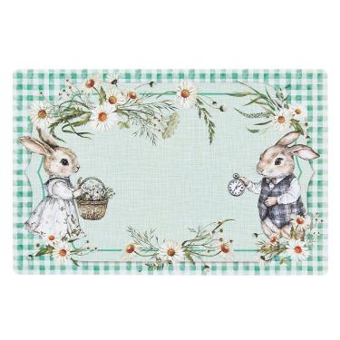 Imagem de Jogo Americano Copa E Cia Avulso Giardino Páscoa Vichy Easter Verde